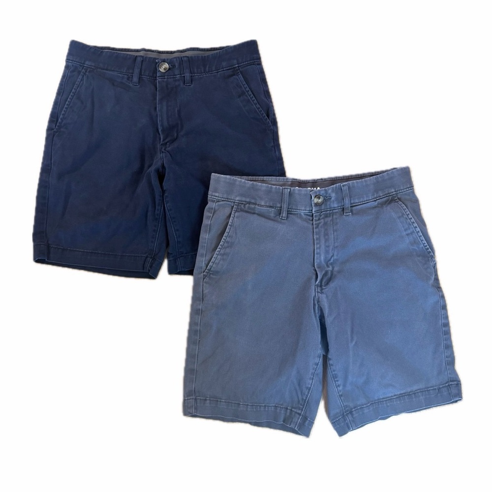 Sonoma Flat Front Flexwear Shorts Lot Of 2 Charcoal Gray & Blue Size 29 Casual